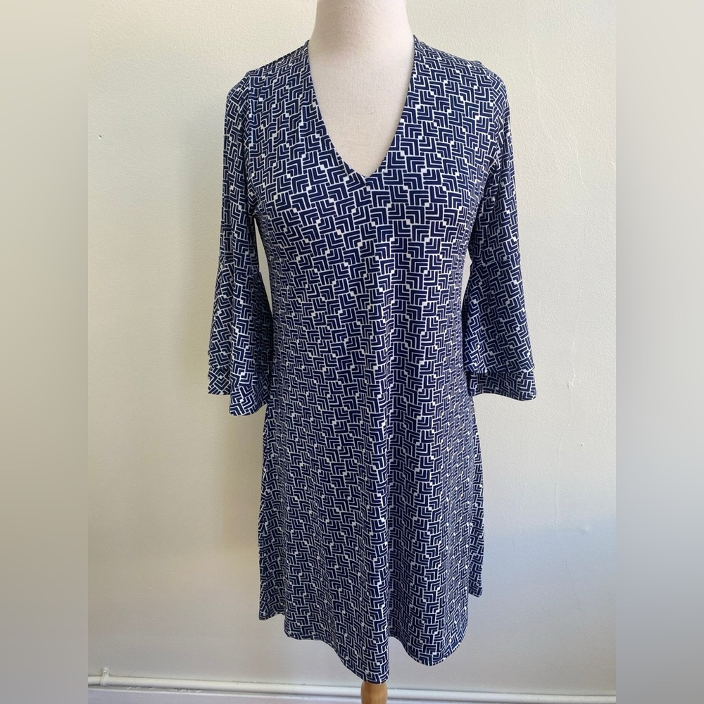 La Mer Luxe 3/4 Sleeve Crane Dress